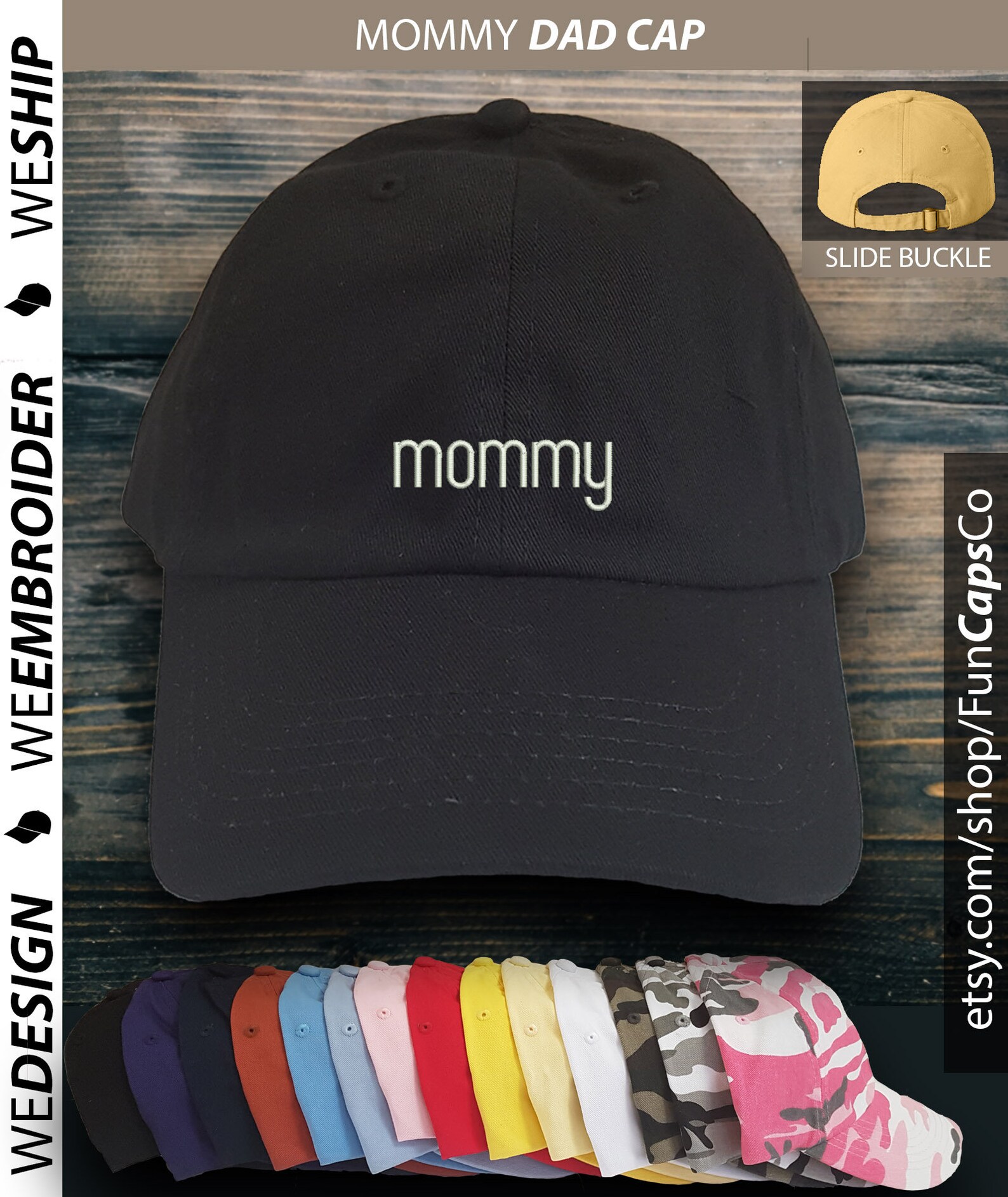 MOMMY Hat Dad Style Hat Embroidered Hat Mommy Dad Capfun - Etsy