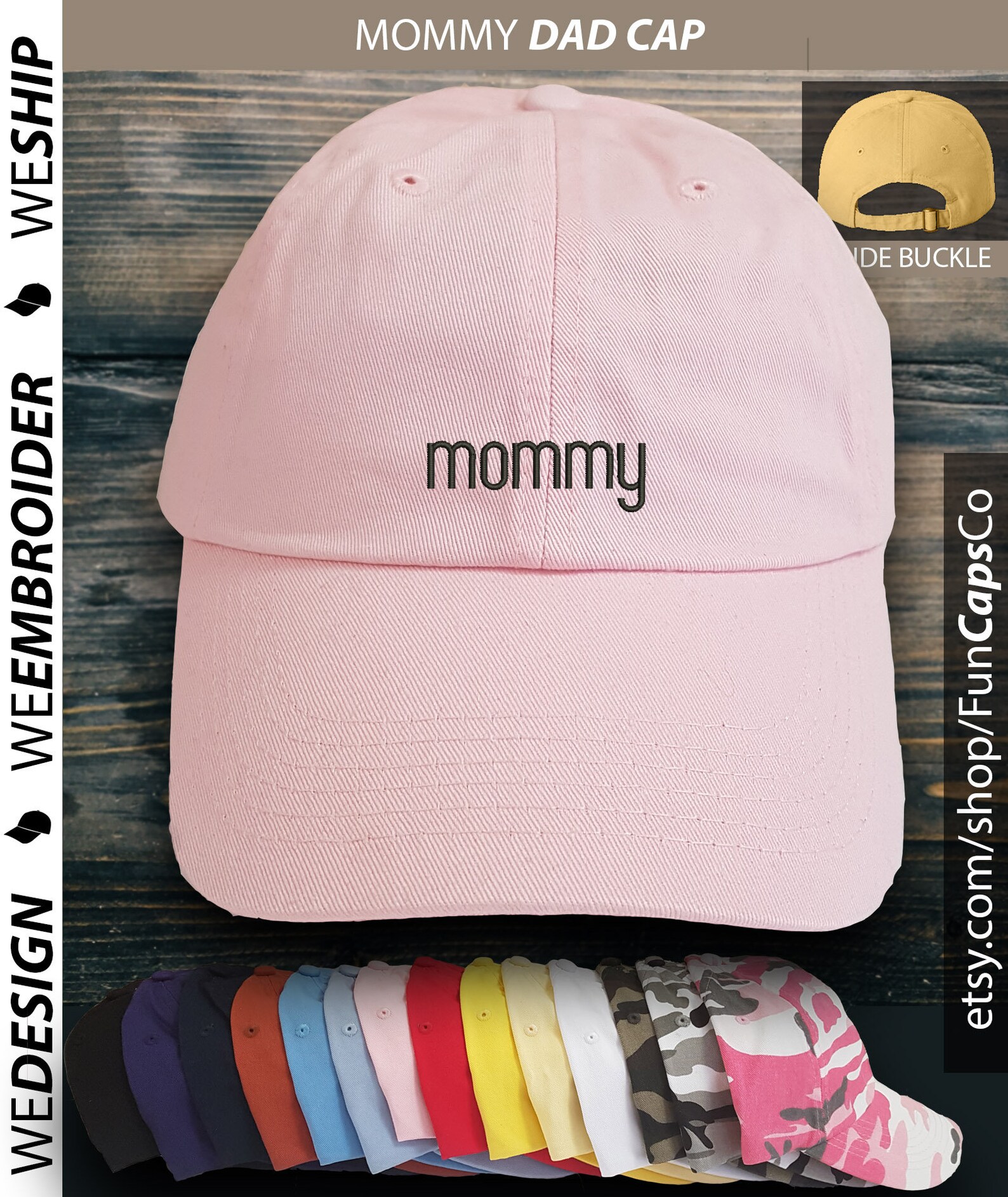 MOMMY Hat Dad Style Hat Embroidered Hat Mommy Dad Capfun - Etsy