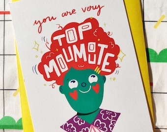 Postcard &quot;Top moumoute&quot; (+envelope)