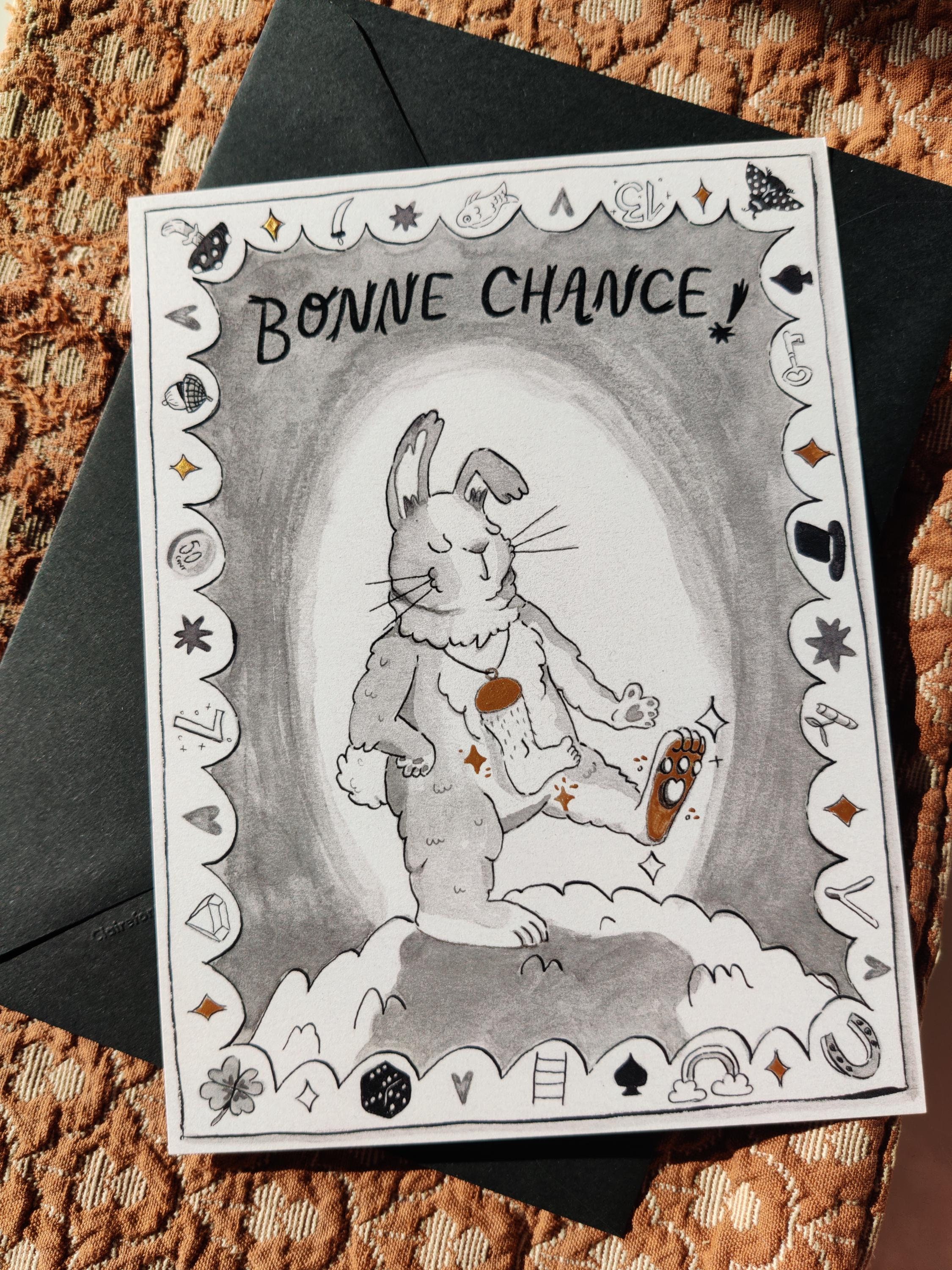 Maxi Good Luck Postcard (+envelope)