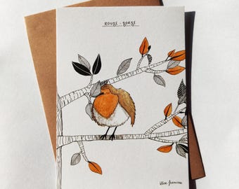 Postcard &quot;Robin Robin&quot; (+envelope)