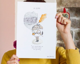Poster A4 - Illustration Sherloak Nutholmes (Printing)