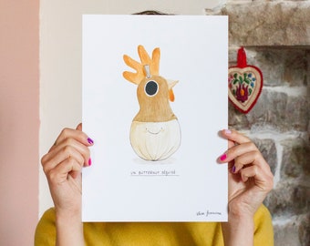 Poster A4 - Squash Illustration (Print)