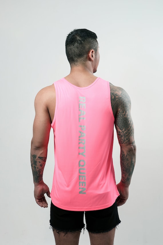 Neon pink vest top uk sale