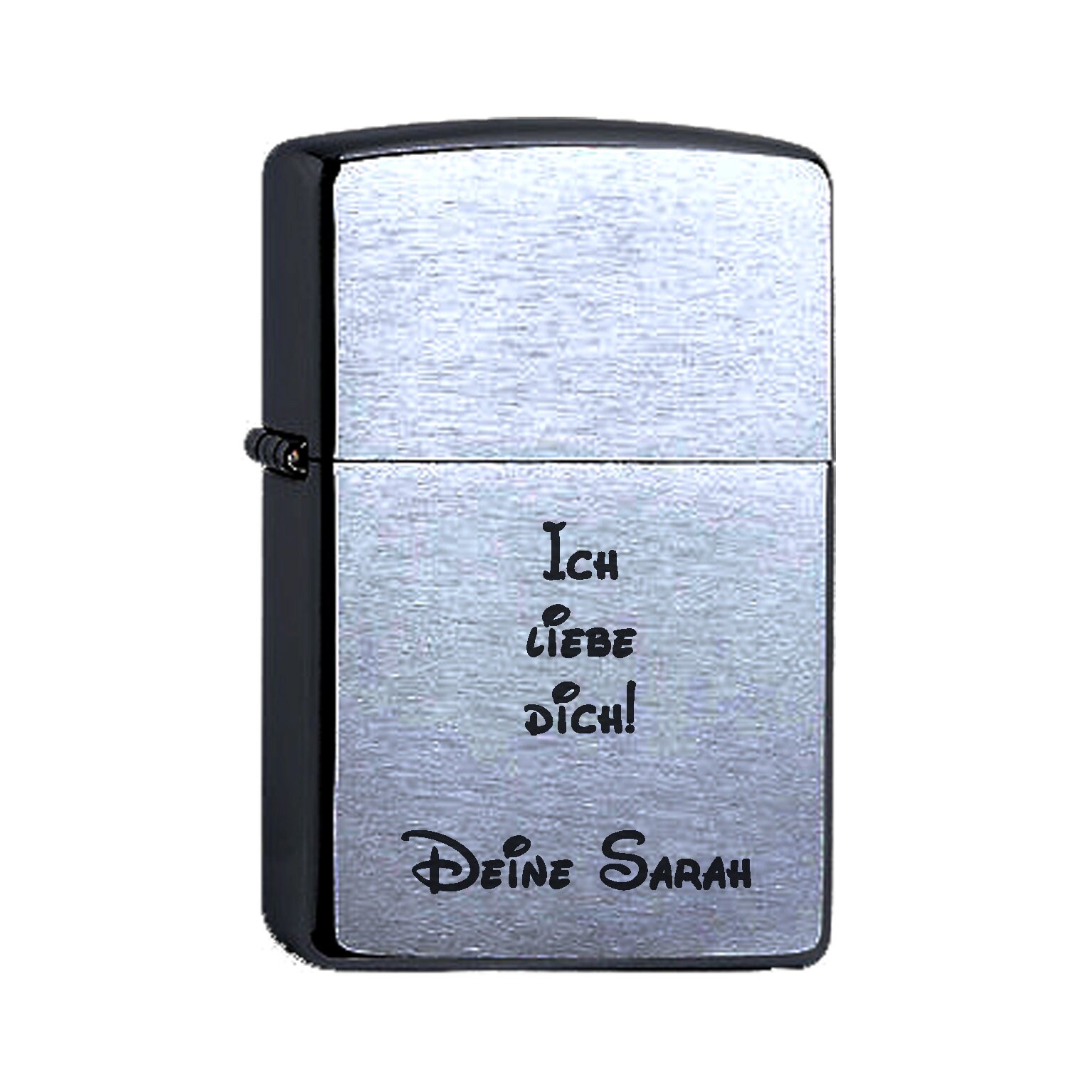Zippo Feuerzeug Mit Beidseitiger Gravur – Personalisiert Mit Foto & Text | Chrom Hochglanzpoliert
