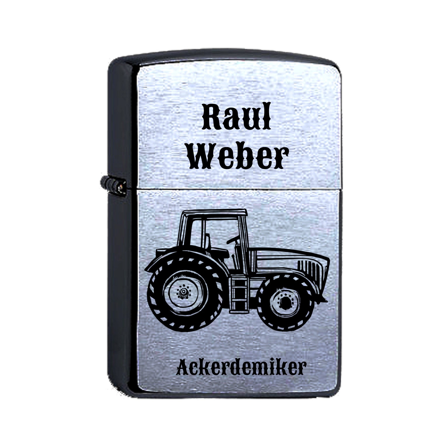 Zippo® Petrol Lighter Tractor Farmer Personalized Engraving