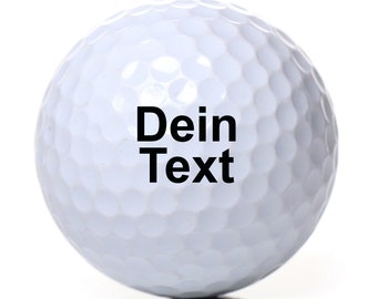 Balle de golf avec gravure Texte souhaité pour golfeur Golfeur Votre texte personnalisé Golf sport Personnalisez golfeur 3 balles de golf Wilson Ultra