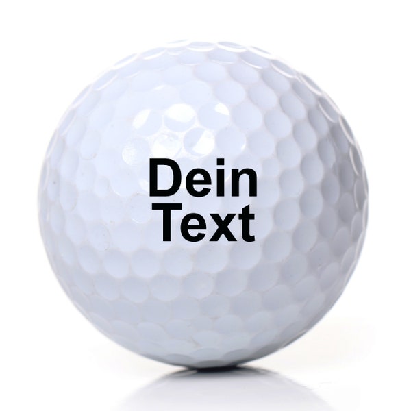 Golfball mit Gravur Wunschtext für Golfspieler Golferin Dein Text personalisiert Golfsport Golfer personalisieren 3 Wilson Ultra Golfbälle