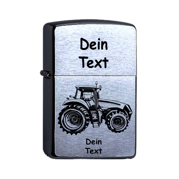 Zippo® Petrol Lighter Tractor Farmer Personalized Engraving