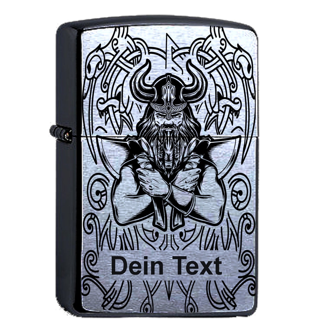 Sweat à Capuche Homme Viking "See You In Valhalla" - Tête De Mort Imprimée, Coton - Neverless