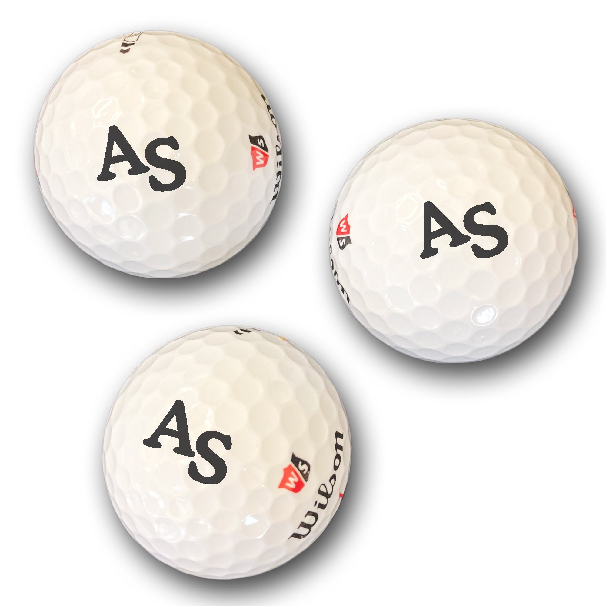 Ball With Engraving Initials for Golf Players Your Text Etsy