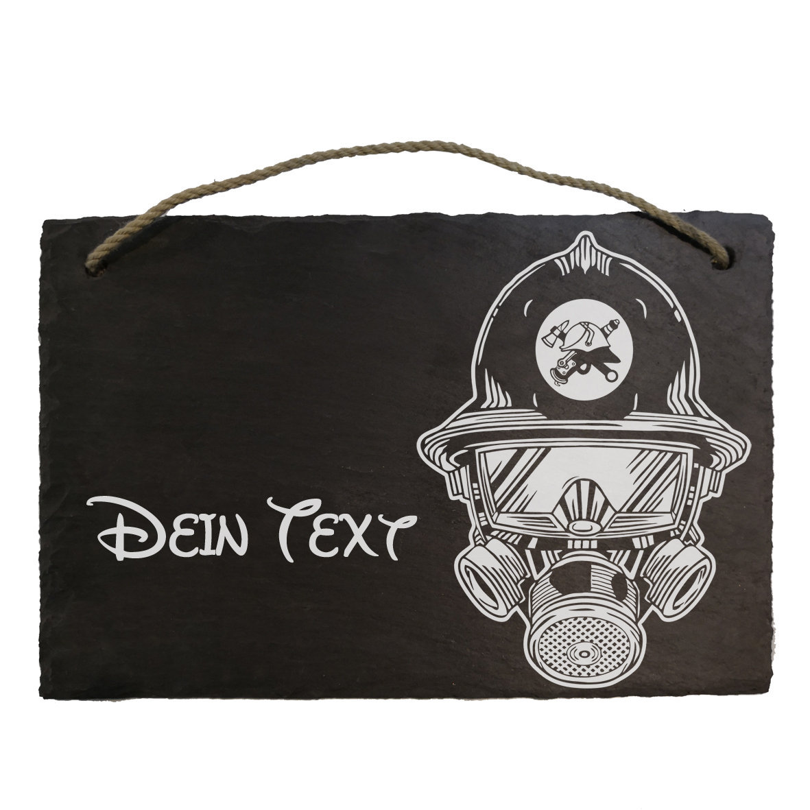 Edelstahl Brotdose Mit Gravur "Feuerwehrmann Maske" | Personalisierbar, 3 Größen (S/M/L), Spülmaschinenfest & Nachhaltig