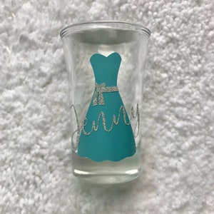 Bridesmaid personalized shot glass