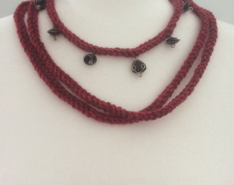 Knitted Rope Necklace Knitted Accessories Jewelry