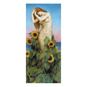 CLYTIE la nymphe des eaux. Reproduction d'affiches d'impression d'art préraphaélite. Evelyne De Morgan. Impression d'art mural prête à encadrer. Décoration mythologique