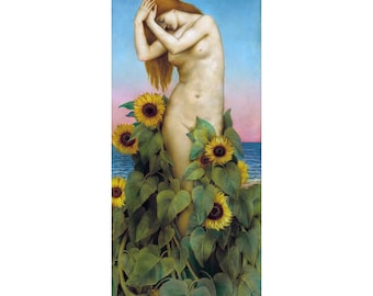 Clytie Art Print: Evelyn De Morgan Pre-Raphaelite Mythology Decor