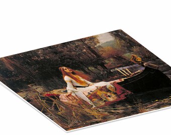 Large A3 SiZE QUALITY CANVAS ART PRINT JOHN WATERHOUSE Lady Of Shalott Large A3 SiZE QUALITY CANVAS ART PRINT JOHN WATERHOUSE Lady Of Shalott