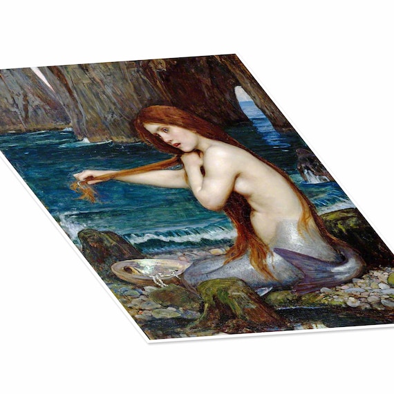 ジョン・ウィリアム・ウォーターハウスの人魚プリント ファイル:John William Waterhouse A Mermaid.jpg - Wikipedia
