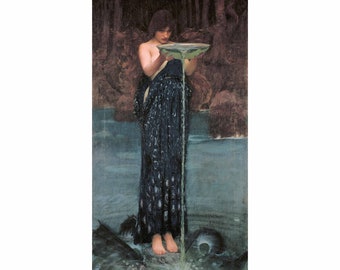 CIRCE John William Waterhouse: Famous Art Print Poster. Ready-to-Frame Wall Art. Greek Myth Art. Home Office Bedroom Decor. Paper or Canvas