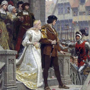 A CALL TO ARMS Edmund Leighton: Pre-Raphaelite Unframed Wall Art Print, Paper, or Canvas. Home Office Bedroom Decor. Medieval Castle Knight