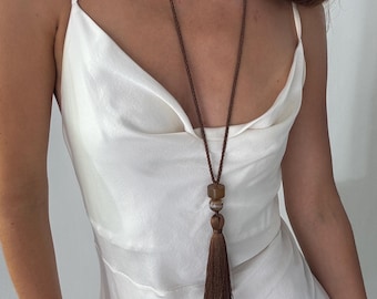 Necklace with Gem stone | Vintage inspired Jewelry