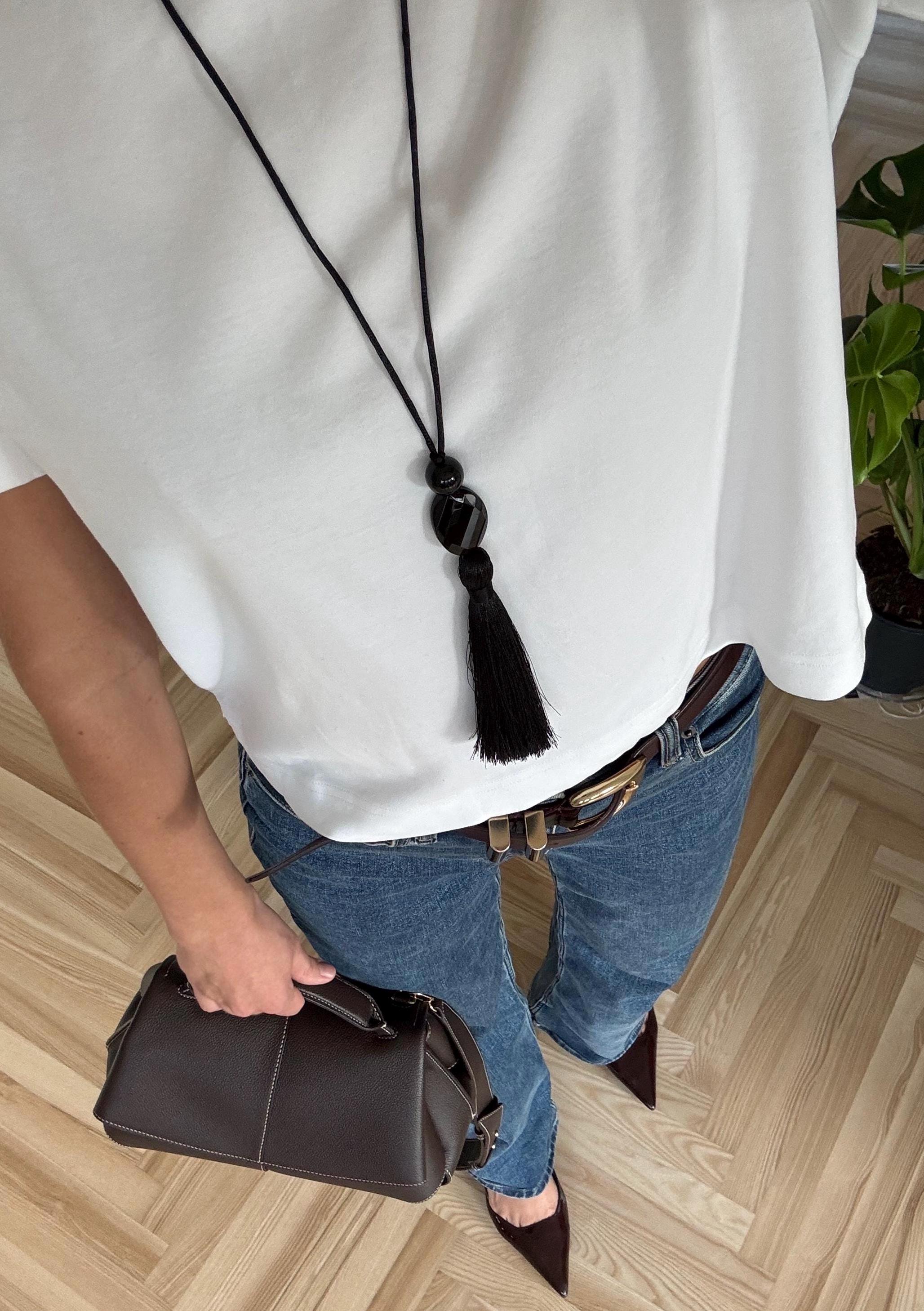 Collier Sautoir Avec Pampilles - Pour Fête Des Mères - Acrylique - Neuf Avec Étiquettes
