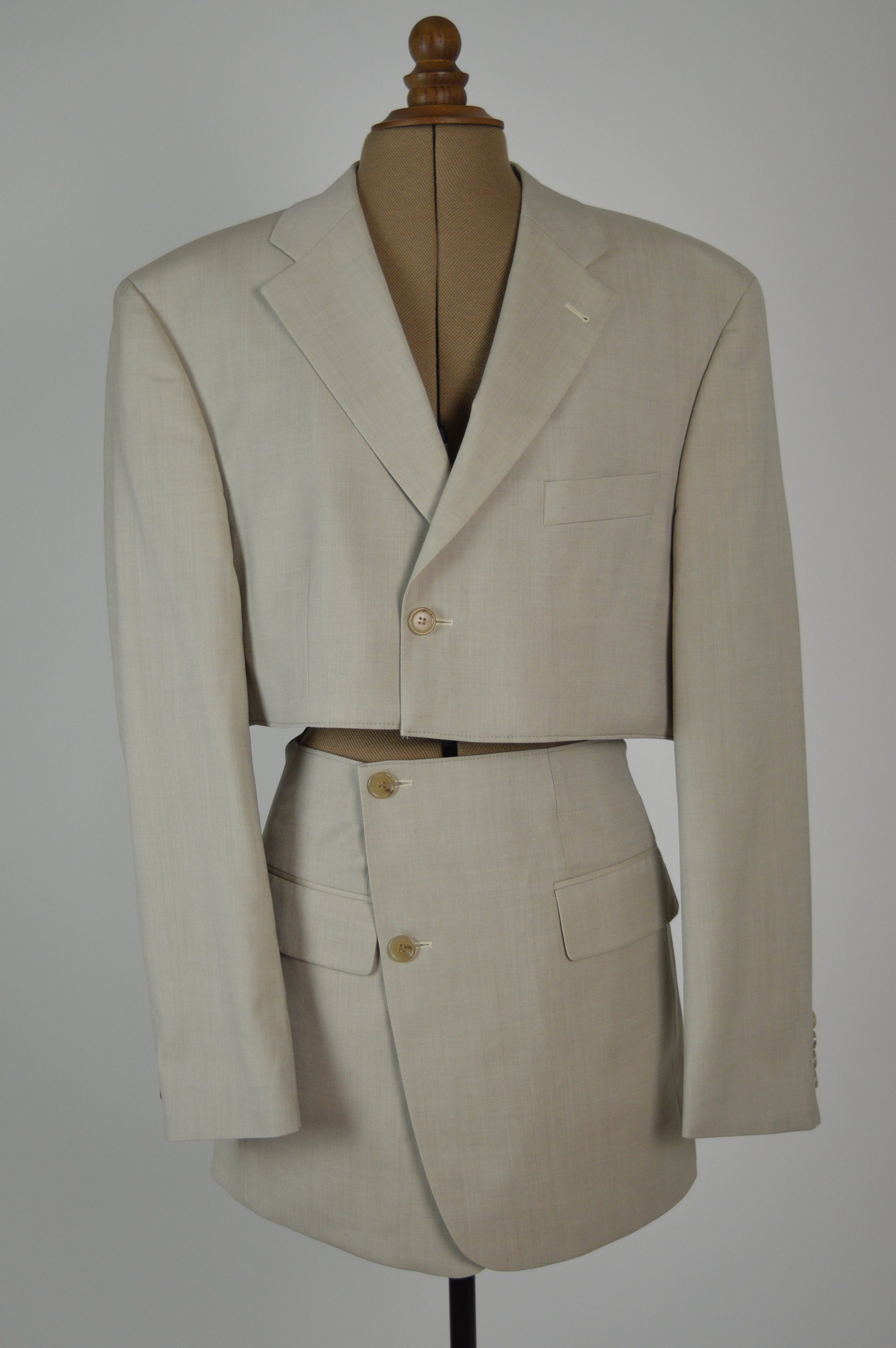 Fashion Reworked Blazer Set Reworked Vintage Skirt And Jacket Set