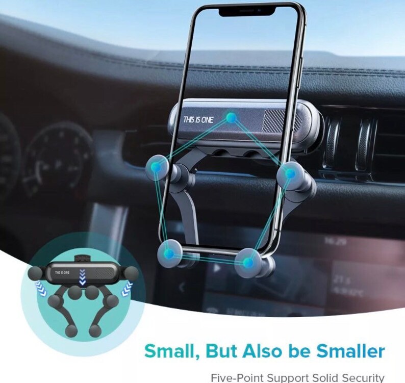 Universal Gravity Car Phone Holder Air Vent Mount Stand Cradle Etsy