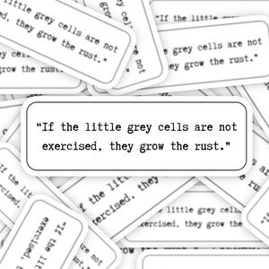 Funny Hercule Poirot Quote Sticker