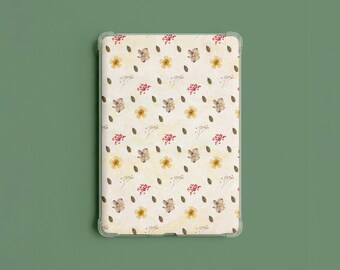 Pressed Flowers Floral Pattern Kindle Insert Printable