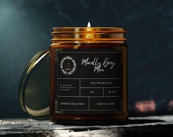 Świeca piżmowa Morally Grey Men dla czytelników romansów mrocznych