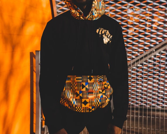 african print hoodie