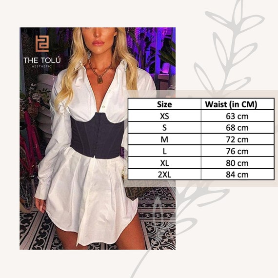 Ribbed corset underbust waist belt Clearance