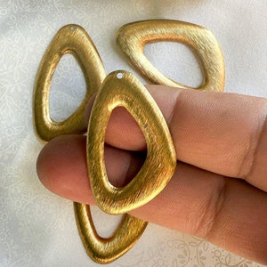 10 pieces Brass Textured Teardrop Charm for Earrings, Earring Charms for Jewelry Making, Teardrop Findings Charms, Earring Making Supply