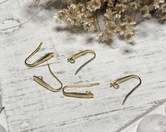 Gold Plated Surgical Steel Earring Hooks: Hypoallergenic DIY Components