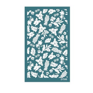 Silkscreen for Clay, Reusable Polymer Clay Silk Screen Stencil, Clay Texture Screen, DIY Craft Jewelry Making, Polymer Clay Jewelry Supplies