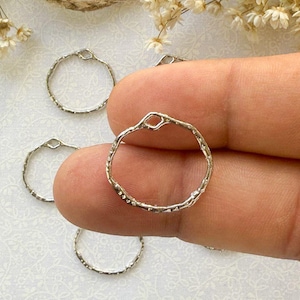 10 pieces Round Silver  Open Back Bezel Charm, Circle Frame Charm, Silver Resin Open Bezels, Pendant Charms Earrings, Alloy Jewelry Findings