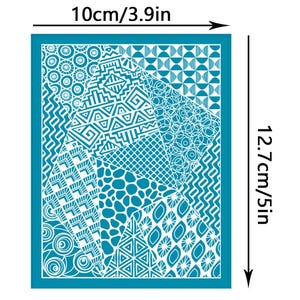 Silkscreen for Clay, Reusable Polymer Clay Silk Screen Stencil, Clay Texture Screen, DIY Craft Jewelry Making, Polymer Clay Jewelry Supplies