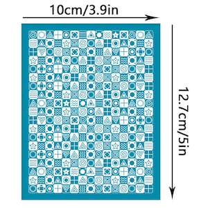 Silkscreen for Clay, Reusable Polymer Clay Silk Screen Stencil, Clay Texture Screen, DIY Craft Jewelry Making, Polymer Clay Jewelry Supplies