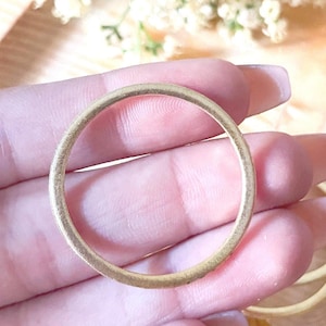 4 pieces Round Open Back Bezels with Loop, Metal Earring Bezels, Bezel Charms for Earrings, Golden Bezel Findings, Circle Open Back Bezel