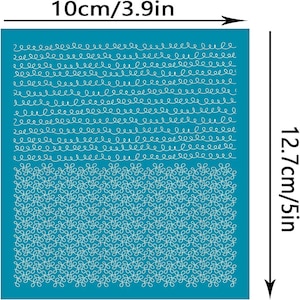Silkscreen for Clay, Reusable Polymer Clay Silk Screen Stencil, Clay Texture Screen, DIY Craft Jewelry Making, Polymer Clay Jewelry Supplies
