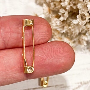 20 pieces Stainless Steel Brooch Pins, Stainless Steel Brooch Findings, Brooch Back Bar Pins