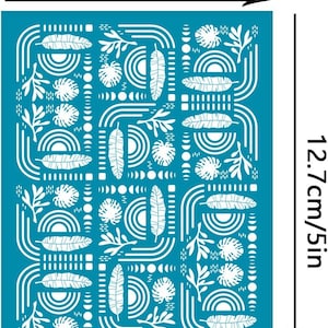 Silkscreen for Clay, Reusable Polymer Clay Silk Screen Stencil, Clay Texture Screen, DIY Craft Jewelry Making, Polymer Clay Jewelry Supplies