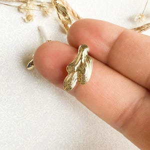 10 pieces Stainless Steel Earring Posts for Jewelry Making, Hypoallergenic Earring Stud Posts, Stud Findings Gold, Earring Making Components