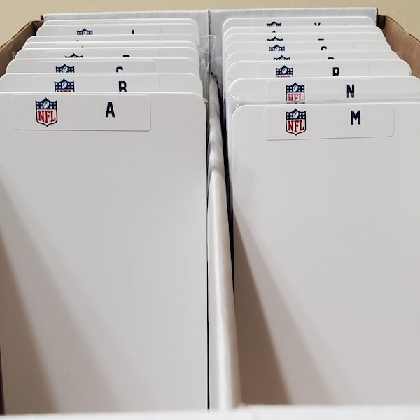 Baseball Card Dividers With Labels Etsy