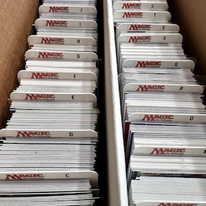 mtg card box dividers for Storage Boxes, MTG Deck Dividers, Trading Card dividers, 2 Packs : Toys & Games especially those who like to collect cards or play games 3000+ MTG Deck Box With