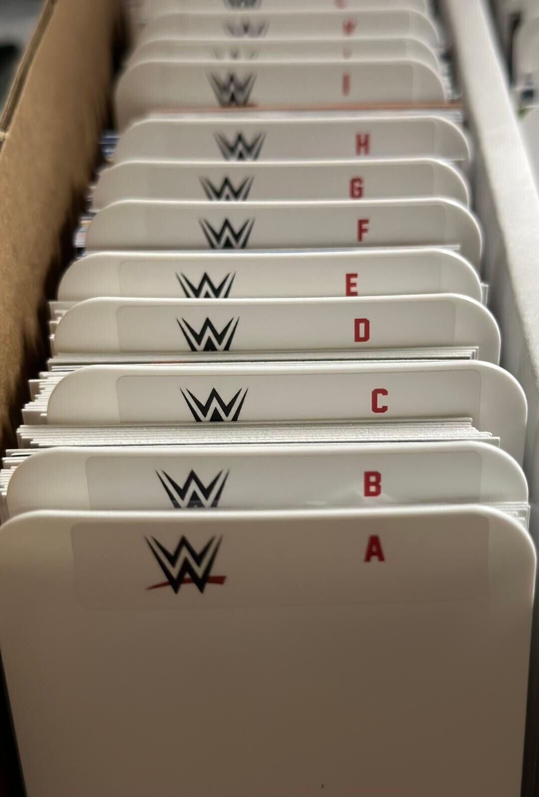 26 STANDARD Sports Card Dividers with 26 FREE WWE A-Z Labels Set