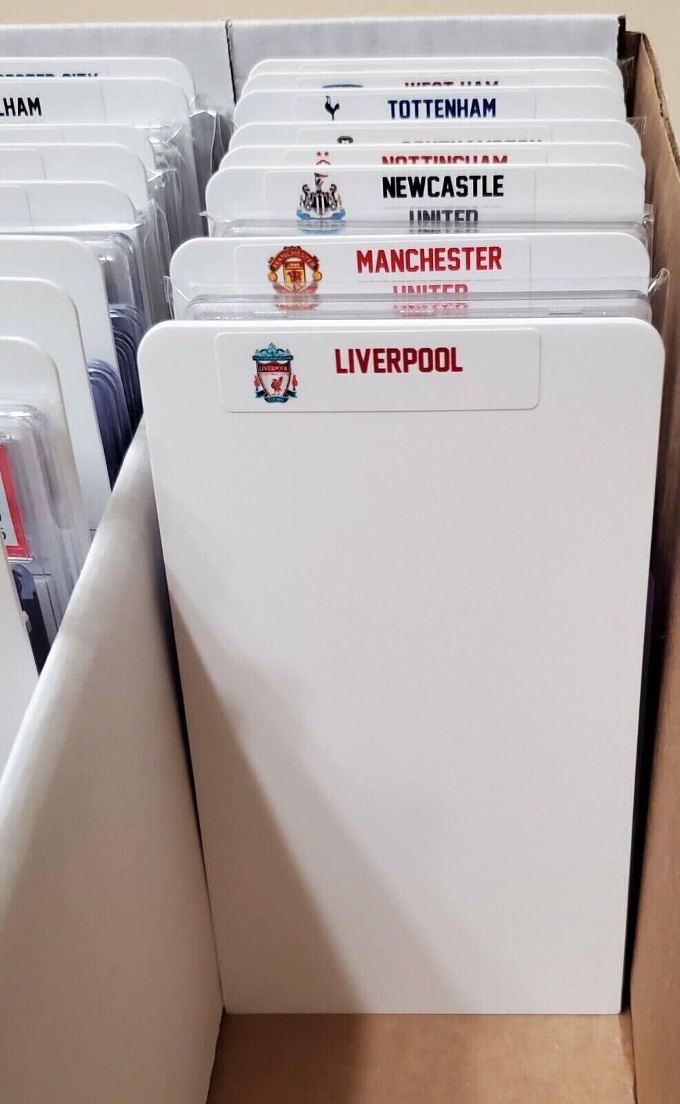 20 GRADED Sports Card Dividers With 20 FREE Premier League Teams Labels