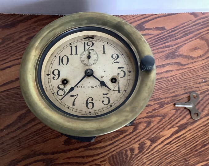 Antique Seth Thomas Ships Clock. Etsy