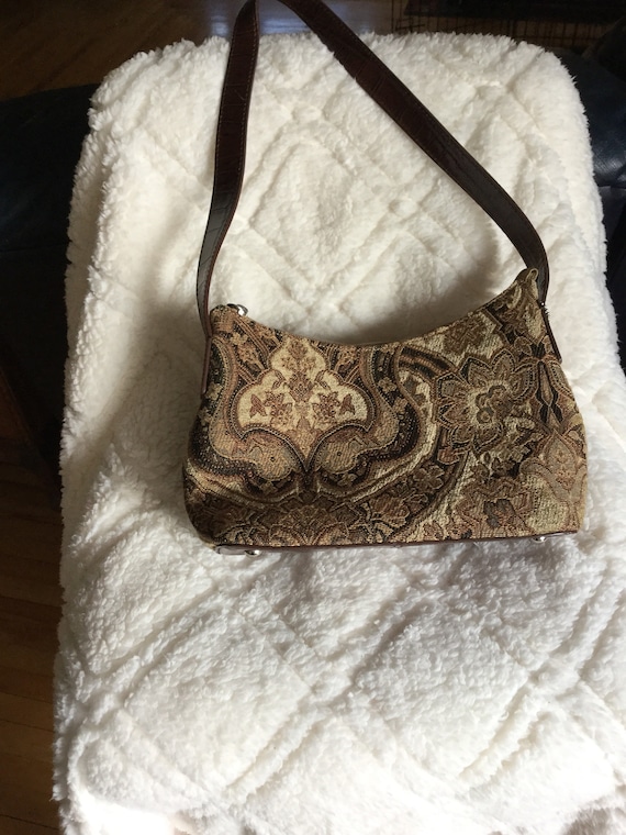 Fossil tapestry purse